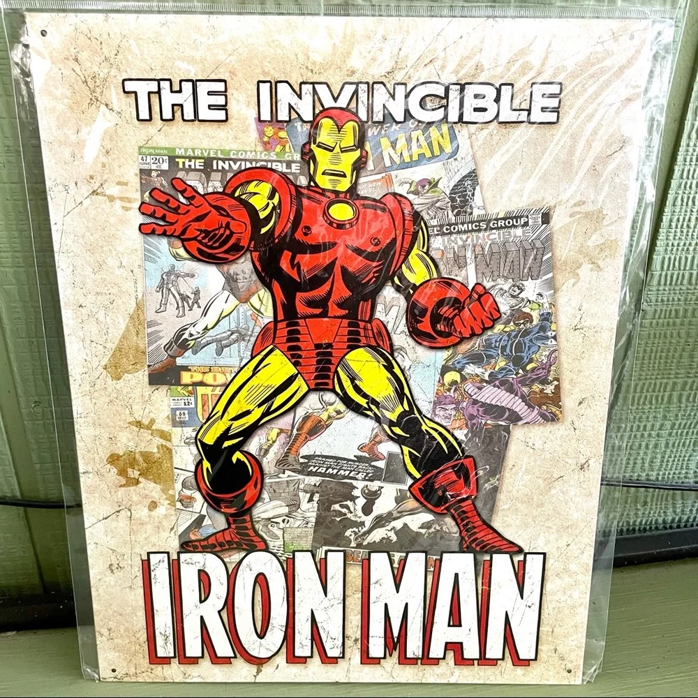 NEW Iron Man Metal Sign